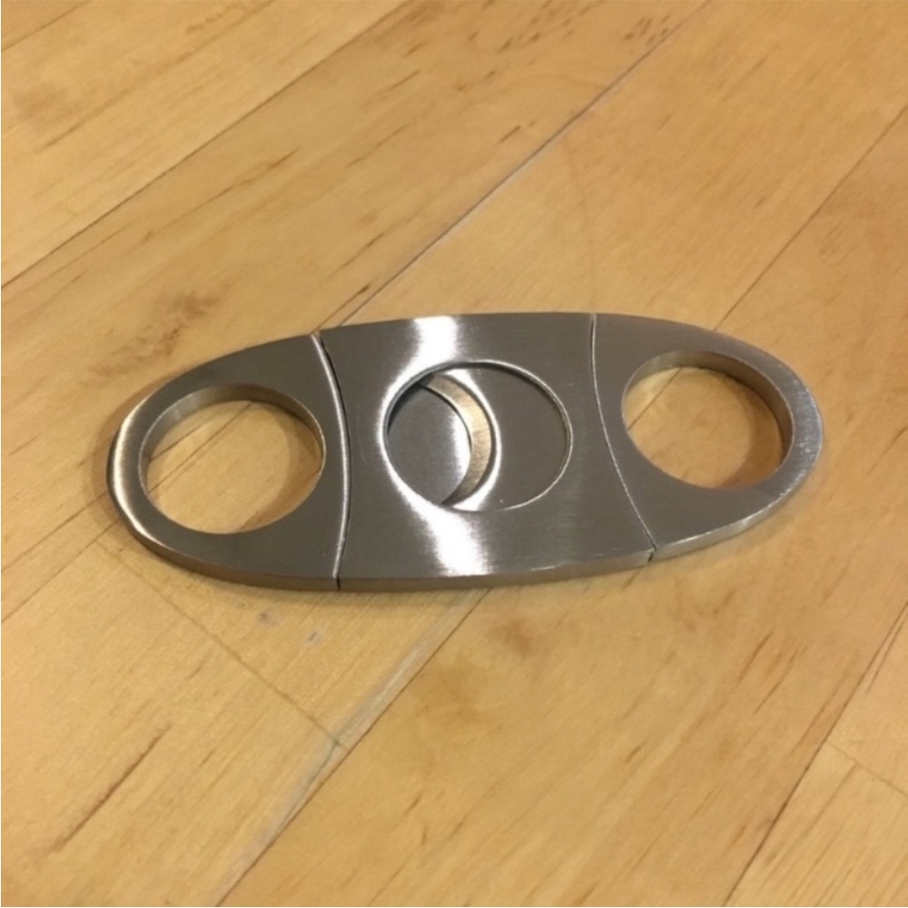 Brushed Metal Cigar cutter NWOT